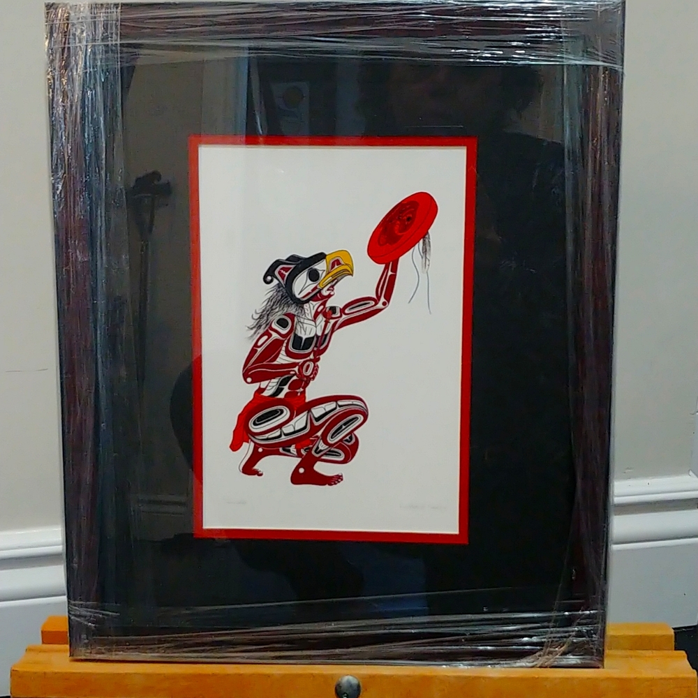 Canadian native art framed print
